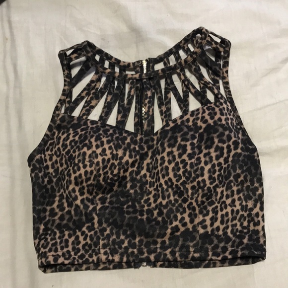 Cheetah crop top - Picture 1 of 2
